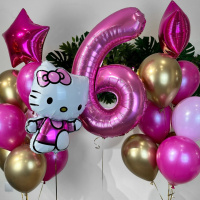 Воздушные шары на день рождения Hello Kitty