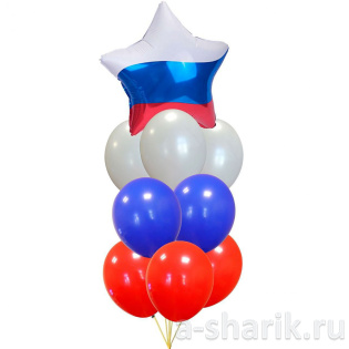Композиция из шаров "Триколор"