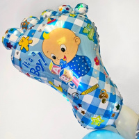 Фольгированный шар фигура Ступня ребёнка