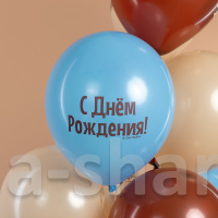 Шарики на День рождения с сердитым котом Еще на год ворчливее