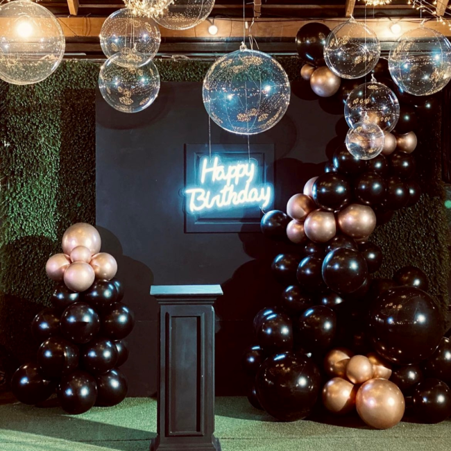 Воздушные шары "Гирлянда из шаров Happy birthday" - фото