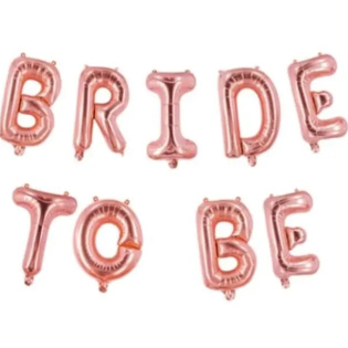 Набор фольгированных букв «BRIDE TO BE», 38 см