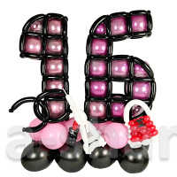 Фигура из шаров Цифры 16 Chanel