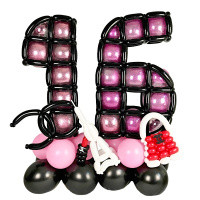Фигура из шаров Цифры 16 Chanel