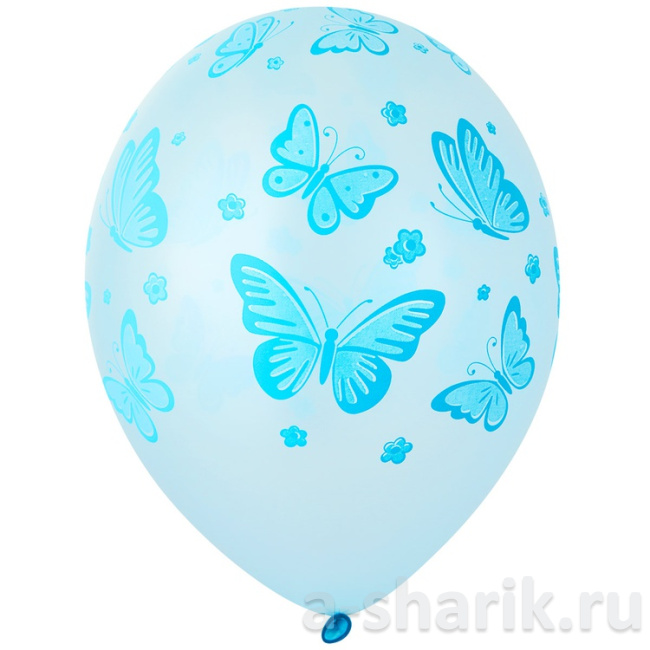 Шарики с рисунком Бабочки