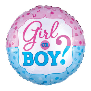 картинка Фольгированный шар "Girl or Boy?" магазин Одежда+ являющийся официальным дистрибьютором в России 
