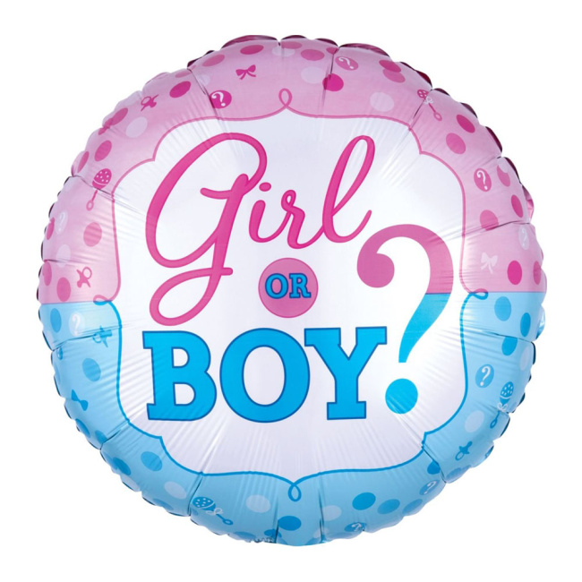 Воздушные шары "Фольгированный шар Girl or Boy" - фото