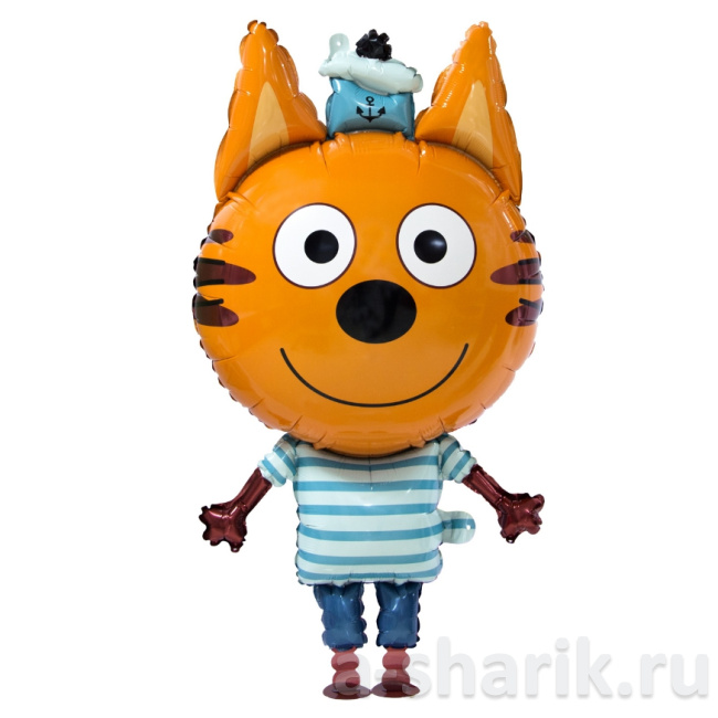 Воздушные шары "Ходячая шар-фигура Три Кота, Коржик, 99 см" - фото