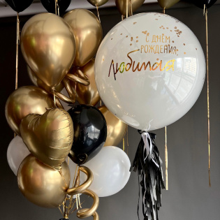 картинка Воздушные шары на день рождения «Для любимой» магазин Одежда+ являющийся официальным дистрибьютором в России 