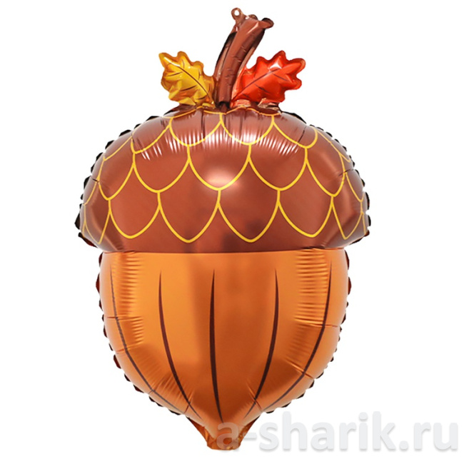 Воздушные шары "Фольгированный шар Жёлудь" - фото