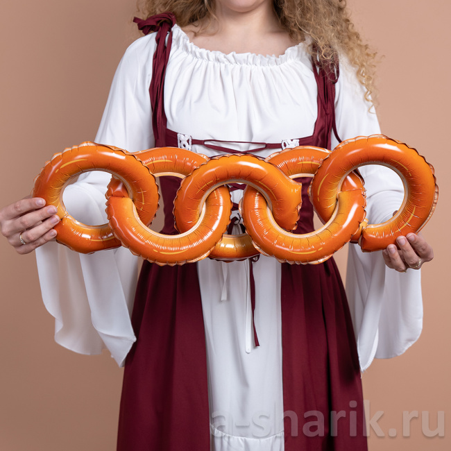 Фольгированный шар Баранки, бублики