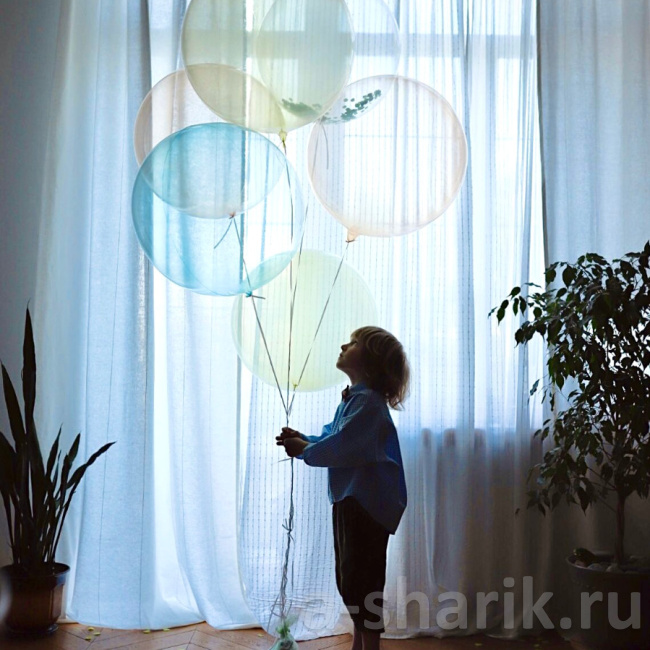 Воздушные шары "Фонтан из шаров Bubbles" - фото