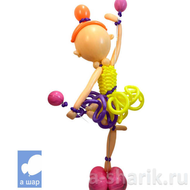 Фигура из шаров Гимнастка