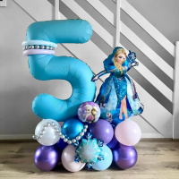 Композиция из воздушных шаров Эльза Холодное сердце