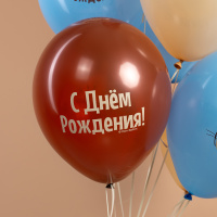 Шарики на День рождения с сердитым котом Еще на год ворчливее