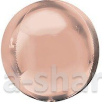 Фольгированный шар - сфера без рисунка, 40 см (гелий)