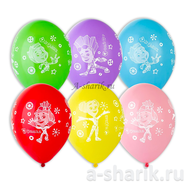 Воздушные шары "Латексные шары Фиксики Комиксы" - фото