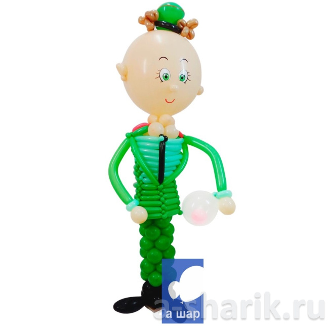 Воздушные шары "Фигура из шаров Полицейский" - фото