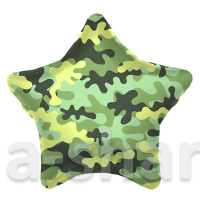 Фольгированный шар Звезда хаки