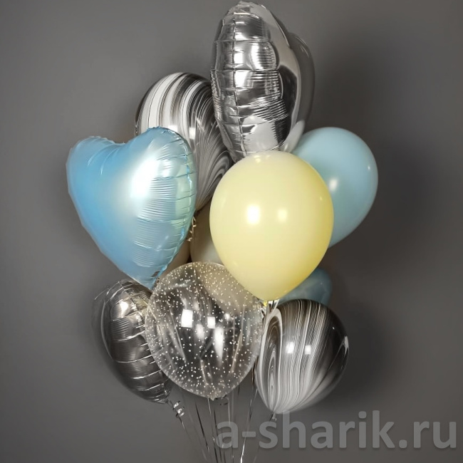 Воздушные шары "Воздушные шары Вдохновляющее сочетание" - фото