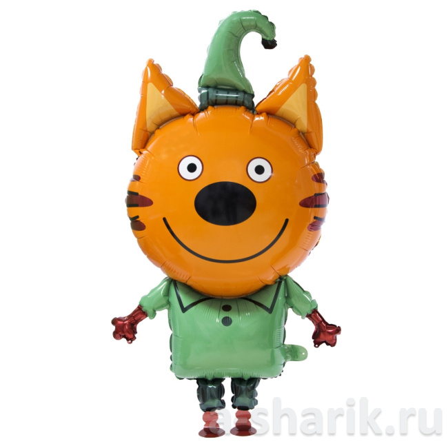 Воздушные шары "Ходячий шар Три Кота, Компот, 109 см" - фото
