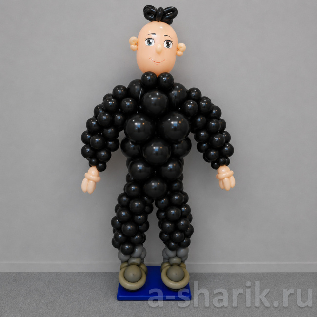 Воздушные шары "Фигура из шаров Охранник" - фото