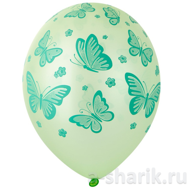 Шарики с рисунком Бабочки