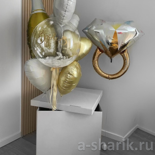 Коробка с шарами «Праздник любви»