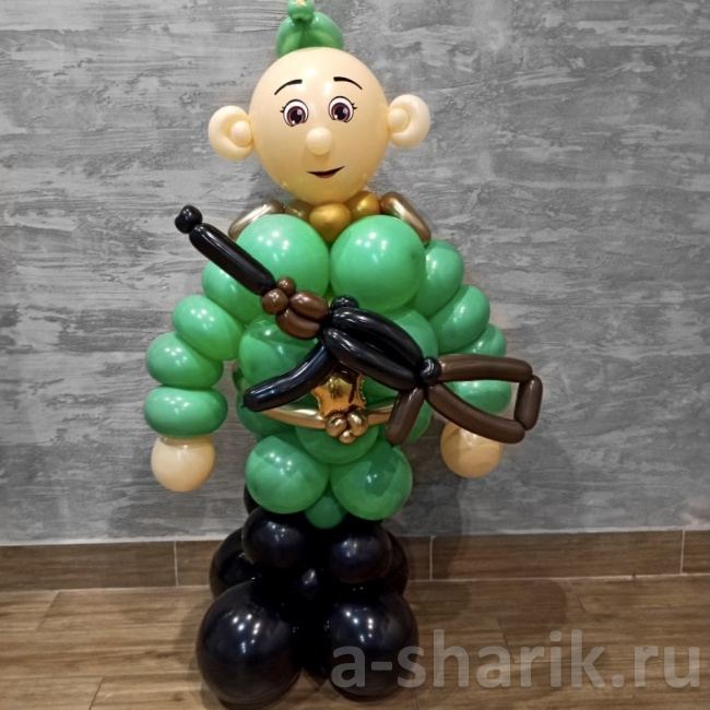 Воздушные шары "Фигура из шаров Солдат" - фото
