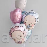 Фонтан из фольгированных шаров Малыш Baby