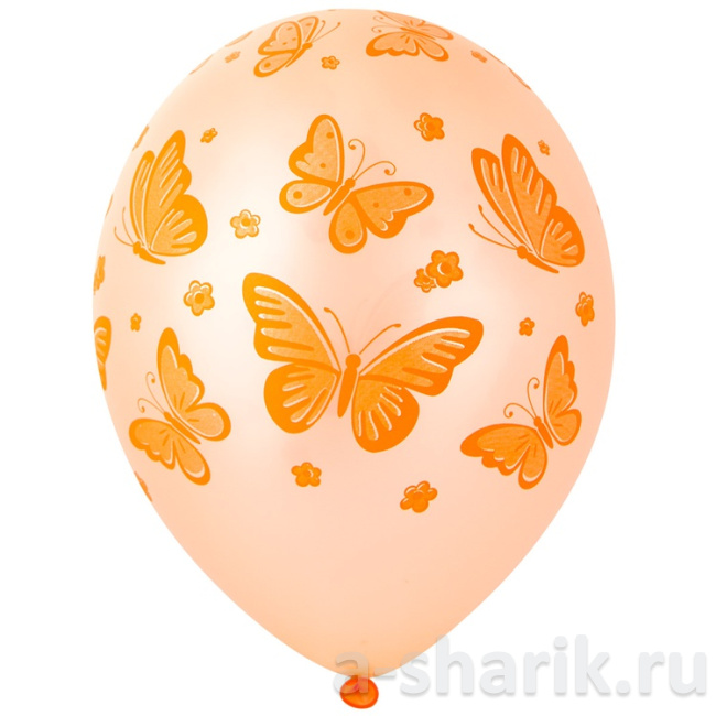 Шарики с рисунком Бабочки