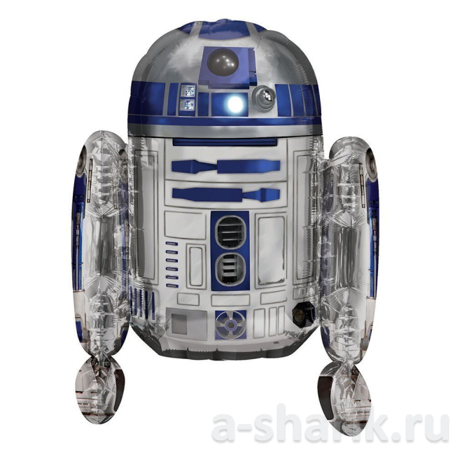 Воздушные шары "Фольгированная фигура Робот R2D2" - фото