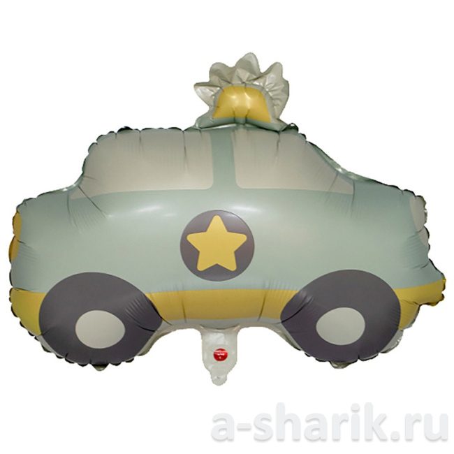 Воздушные шары "Фольгированный шар - фигура Машинка" - фото