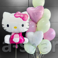 Воздушные шары для детского праздника Hello Kitty