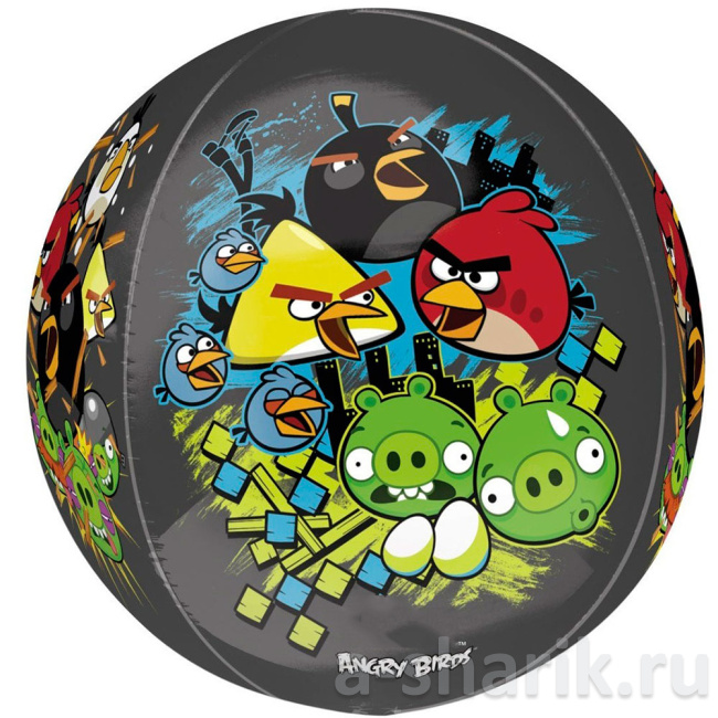 Воздушный шар 3D сфера Angry Birds