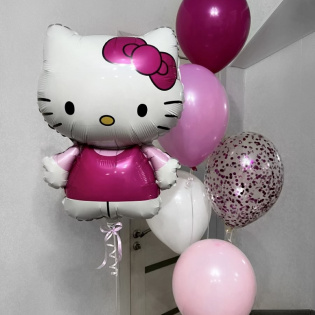 картинка Набор шаров "Hello Kitty" магазин Одежда+ являющийся официальным дистрибьютором в России 