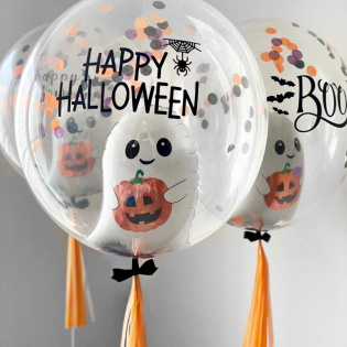 картинка Шар баблс на Halloween магазин Одежда+ являющийся официальным дистрибьютором в России 