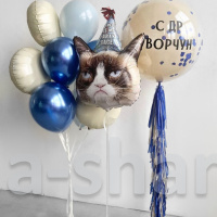 Набор воздушных шаров Ворчливый кот