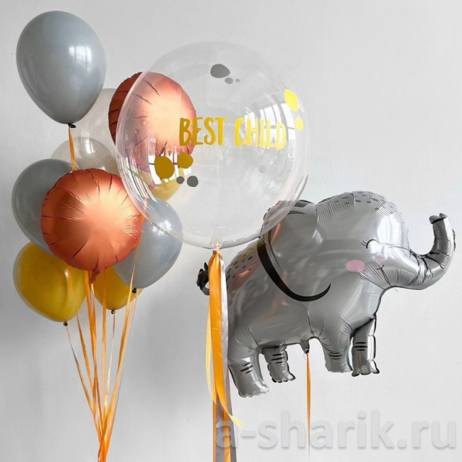 Воздушные шары "Воздушные шары с гелием Лучшему ребёнку" - фото