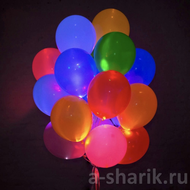 Воздушные шары "Светящиеся шары  50 шт., ассорти" - фото