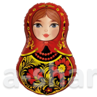 Фольгированный шар Матрешка