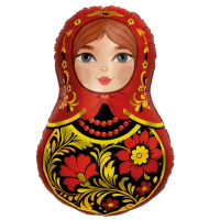 Фольгированный шар Матрешка