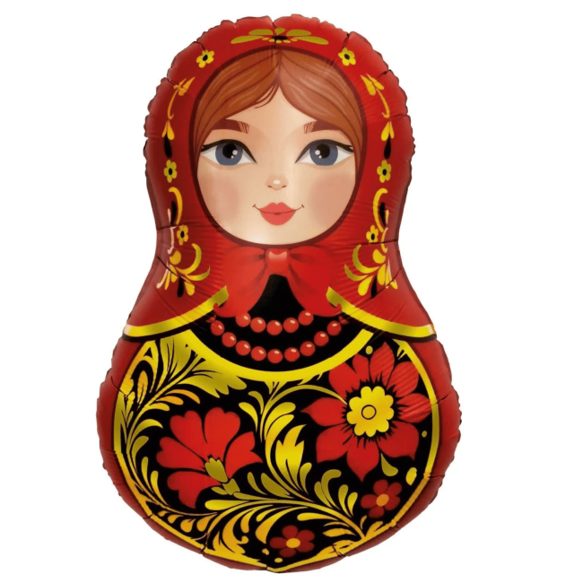 Фольгированный шар Матрешка