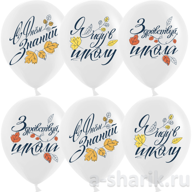 Воздушные шарики Здравствуй, школа