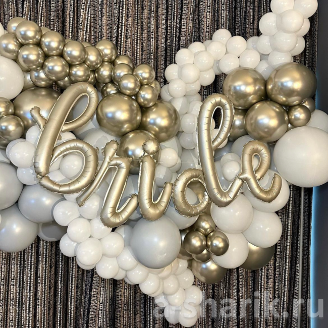 Оформление шарами Bride