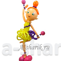 Фигура из шаров Гимнастка