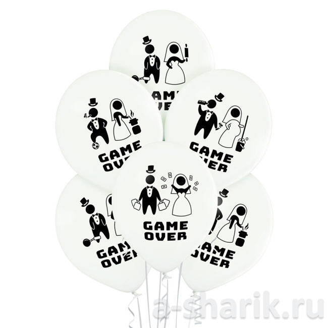Воздушные шары "Воздушный шар Game over" - фото