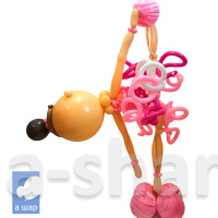 Фигура из шаров Гимнастка