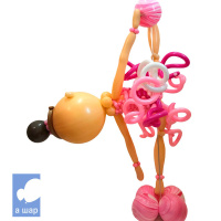 Фигура из шаров Гимнастка