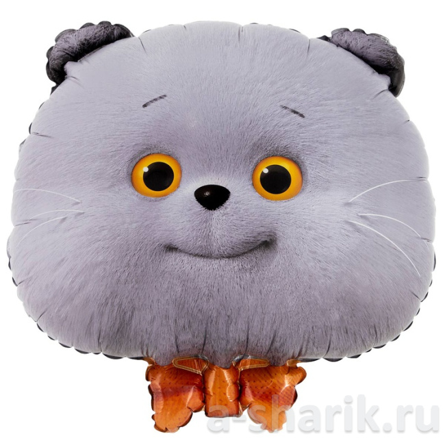 Фольгированный шар-фигура Кот Басик голова